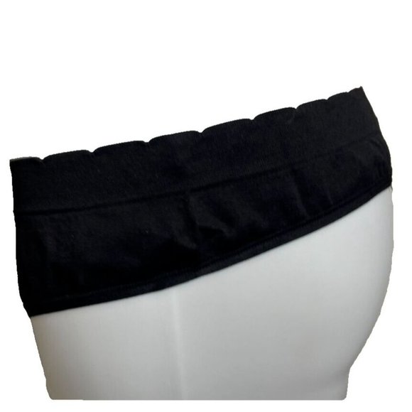 Betsey Johnson Torrid Plus 2 Black Studded Skull Seamless Thong Panties - Picture 6 of 7